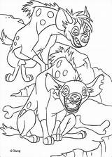 Coloring Hyenas Shenzi Lion Pages Banzai Color Print Roi King Hellokids Online Le sketch template