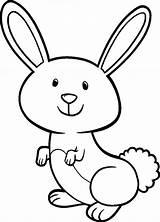 Bunny Coloring Rabbit Pages Hopping Printable Color Bunnies Kids Smiling Cute Colouring Big Clipart Dinosaur Print Footprint Easter Kidsplaycolor Getcolorings sketch template