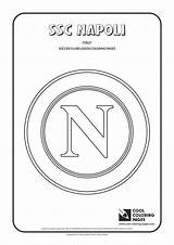 Napoli Coloring Pages Logo Cool Logos Soccer Ssc Football Colouring Club Fc Clubs Kids Disegni sketch template