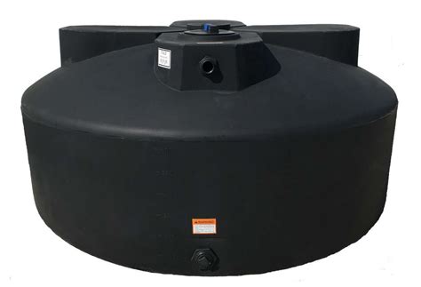 Norwesco Vertical Water Storage Tank Black 600 Gallon