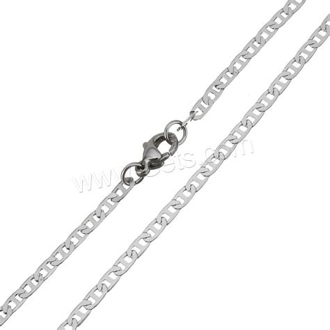 stainless steel chain necklace mariner chain for woman
