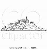 Alcatraz sketch template