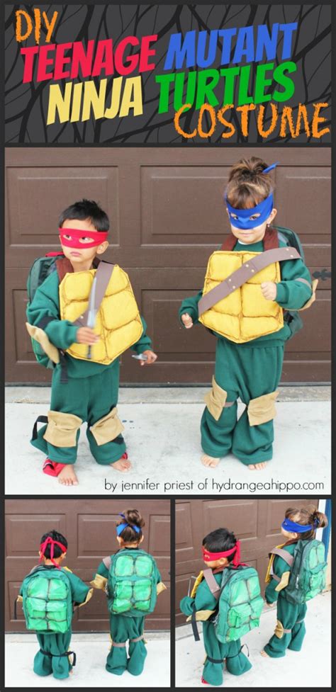 Diy Teenage Mutant Ninja Turtles Costumes From Sweat Pants