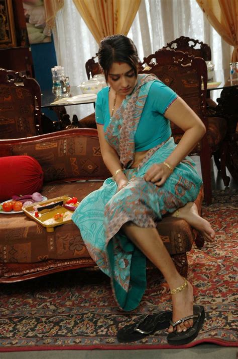 Nikitha Spicy Saree Pics Beautiful Indian Actress Cute