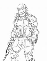 Odst Traced sketch template