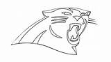 Panther Drawing Panthers Carolina Face Drawings Easy Logo Cute Throughout Draw Getdrawings Nfl Paintingvalley sketch template