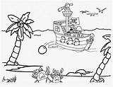 Ilha Colorir Desenhos sketch template