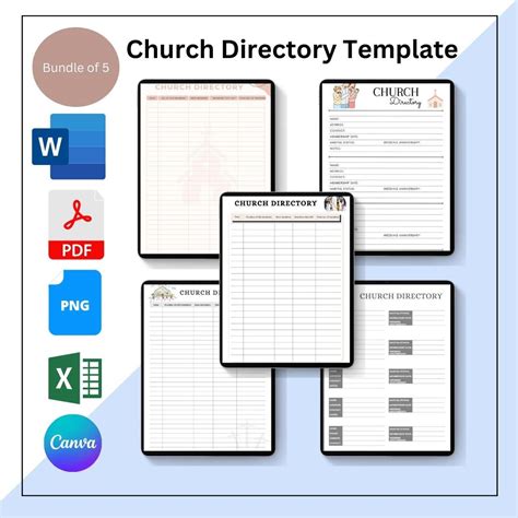 editable church directory template ubicaciondepersonascdmxgobmx