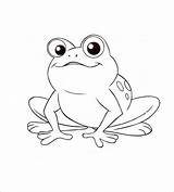 Frog Template Templates Coloring Pages Animal Printable Simple Drawing Colouring Kids Funny Color Cartoon Print Clipart Shape Sweet Getdrawings Premium sketch template