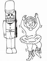 Nutcracker Coloring Pages Ballet Printable Clipart Colouring Kids Dancer Christmas Book Popular Library Books Coloringhome sketch template