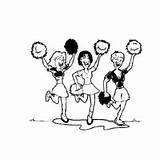 Coloring Pages Cheerleading Surfnetkids sketch template