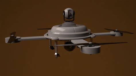 model animated drone cgtrader