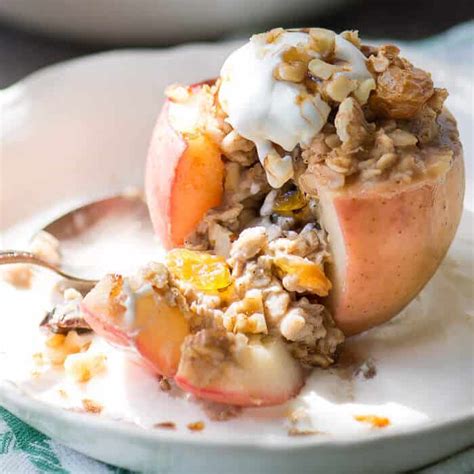 baked breakfast apples   blog recipes