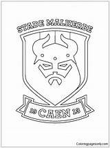Malherbe Stade Caen Logos Ligue sketch template