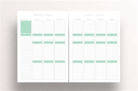 printable planners  printable planner weekly planner template