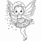 Fairy Coloring Pages Fairies Printable Little Wonder sketch template