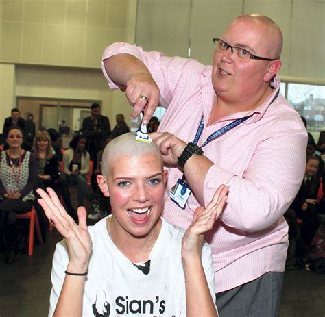 School Receptionist S Charity Headshave Manchester Evening News