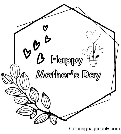 happy mothers day images coloring pages mothers day coloring pages