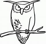 Owl Horned Kolorowanki Sowa Sowy Ptaki Burrowing Druku Dzieci Bestcoloringpagesforkids Clipartmag Visit Getcolorings Pl sketch template