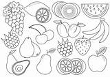 Frutta Disegnare sketch template