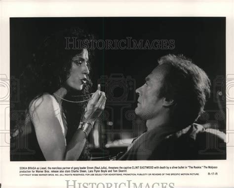 1990 Press Photo Sonia Braga And Clint Eastwood Star In The Film The