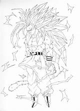 Dragon Ball Coloring Super Color Songoku Saiyajin Pages Anime Print Kids sketch template