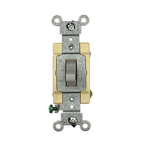 leviton  amp commercial grade    wired toggle switch gray