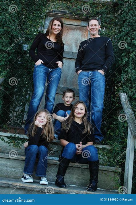 happy young family portrait stock photo image  door pockets