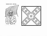 Civil War Union Coloring Flags Flag Template sketch template