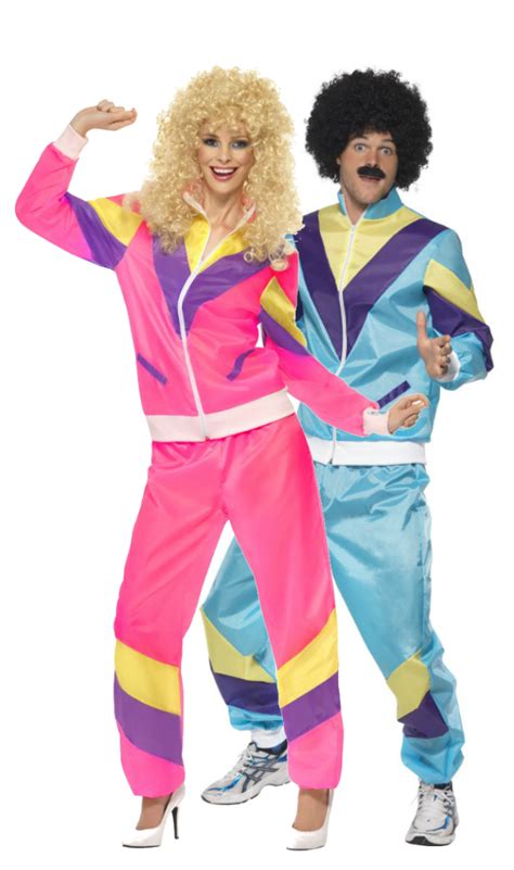 Couples 1980s Shell Suits Fancy Dress Costumes Fancy Me