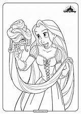 Rapunzel Crone Chameleon sketch template
