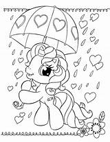 Coloring Valentine Pages Pony Little sketch template