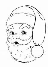 Coloring Santa Christmas Pages Printable Children Retro Year Activities Face Old Colouring Fairy Boys Olds Claus Sheets Cliparts Size 1950 sketch template