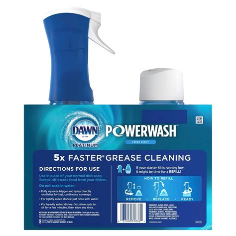 dawn powerwash hand dishwashing liquid fresh scent dish spray refill  ct  fl oz shipt