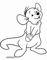 Pooh Roo Kanga Disneyclips Canguro Disegni Tigger Coloring1 sketch template