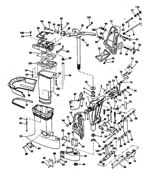 johnson evinrude parts diagram