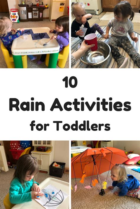 rain theme  toddlers sweet mommyhood young toddler activities