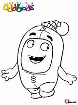 Coloring Pages Oddbods Jeff Hassan Mohamed Cartoon Books sketch template