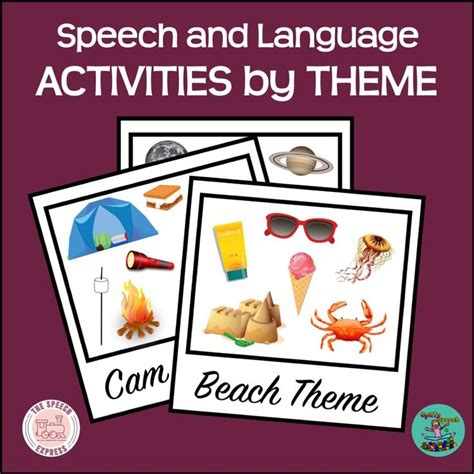 ultimate list  speech  language activities  theme