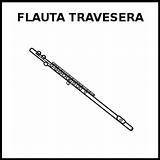 Flauta Travesera Pictograma Educasaac sketch template