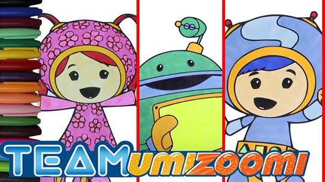 team umizoomi coloring page eposide  milli geo  bot coloring book