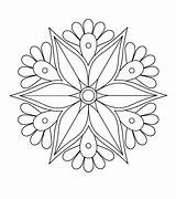 Mandala Patterns Rangoli Coloring Pages Flower Embroidery Choose Board sketch template