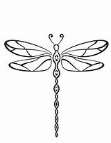 Dragonfly Coloring Printable Print sketch template