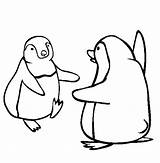 Penguins Kolorowanki Pingwin Kolorowanka Pingwiny Coloringkids sketch template