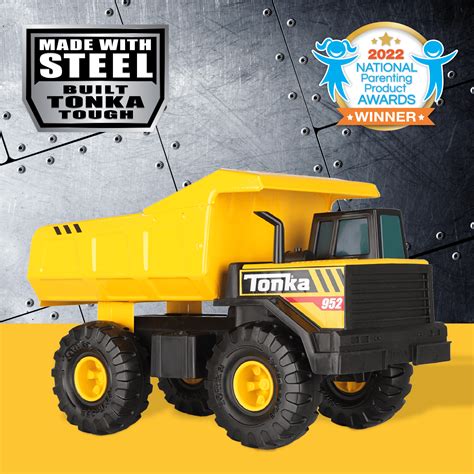 tonka steel classic mighty crane toy truck tough construction zone