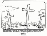 Coloring Pages Jesus Cross Colouring Bible Kids Easter Crucifixion Mark Whatsinthebible Sheets School Color Printable Sheet Story Children Resurrection Good sketch template