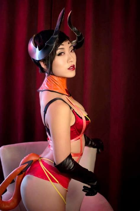 stella chuu as devil mercy ~ sexy cosplay nerd porn