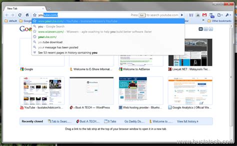 google chrome quick search bust  tech