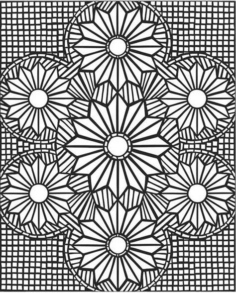 flower mosaic coloring page sacred geometry pinterest mall