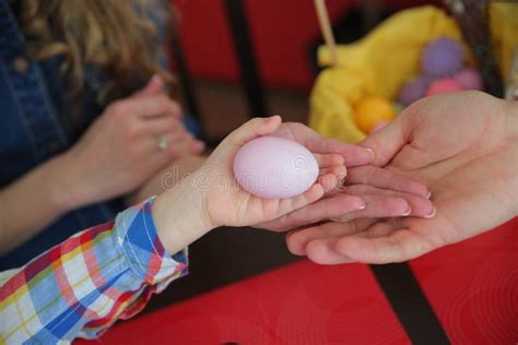 happy easter  child holding  egg stock image image  cute